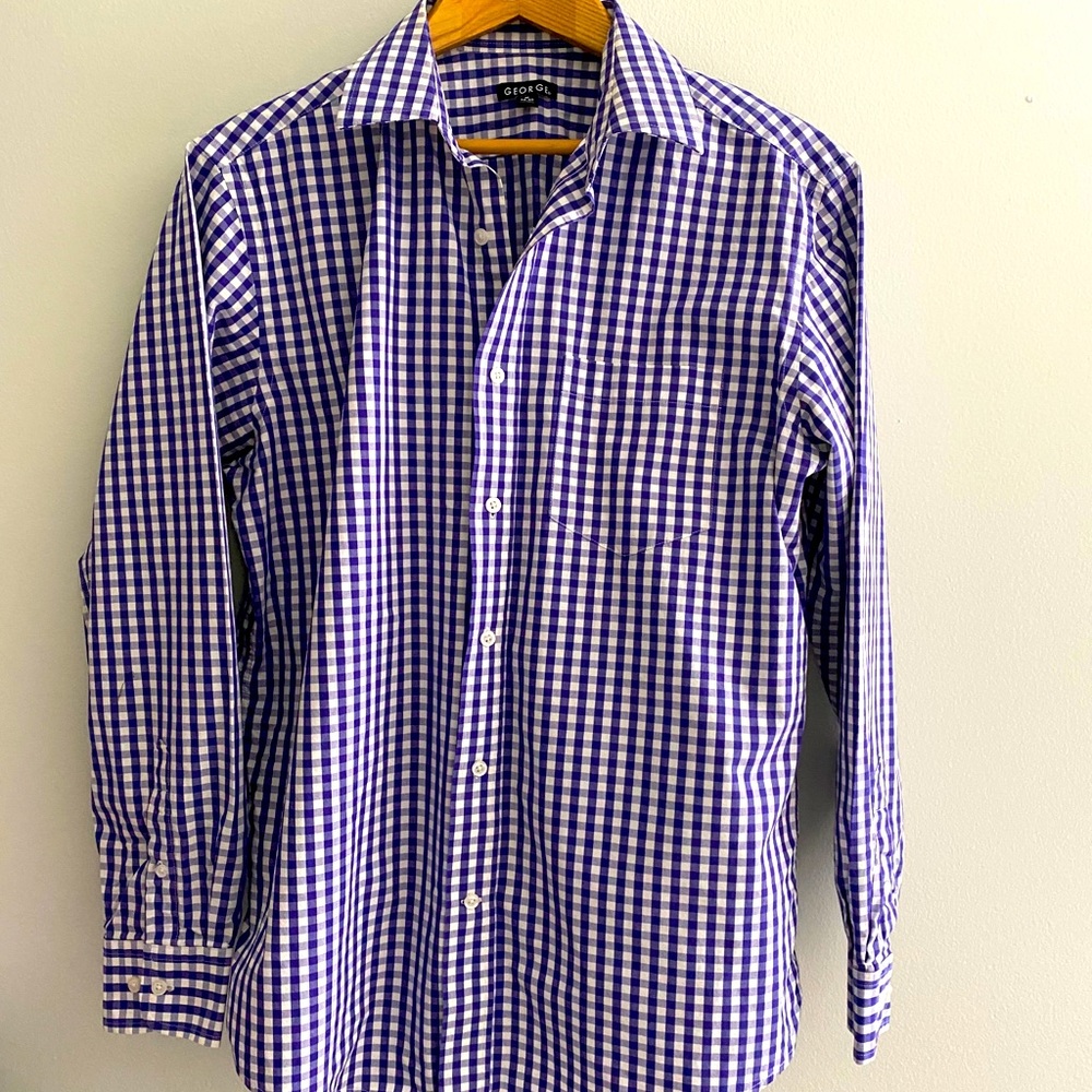 Purple Plaid Button Down